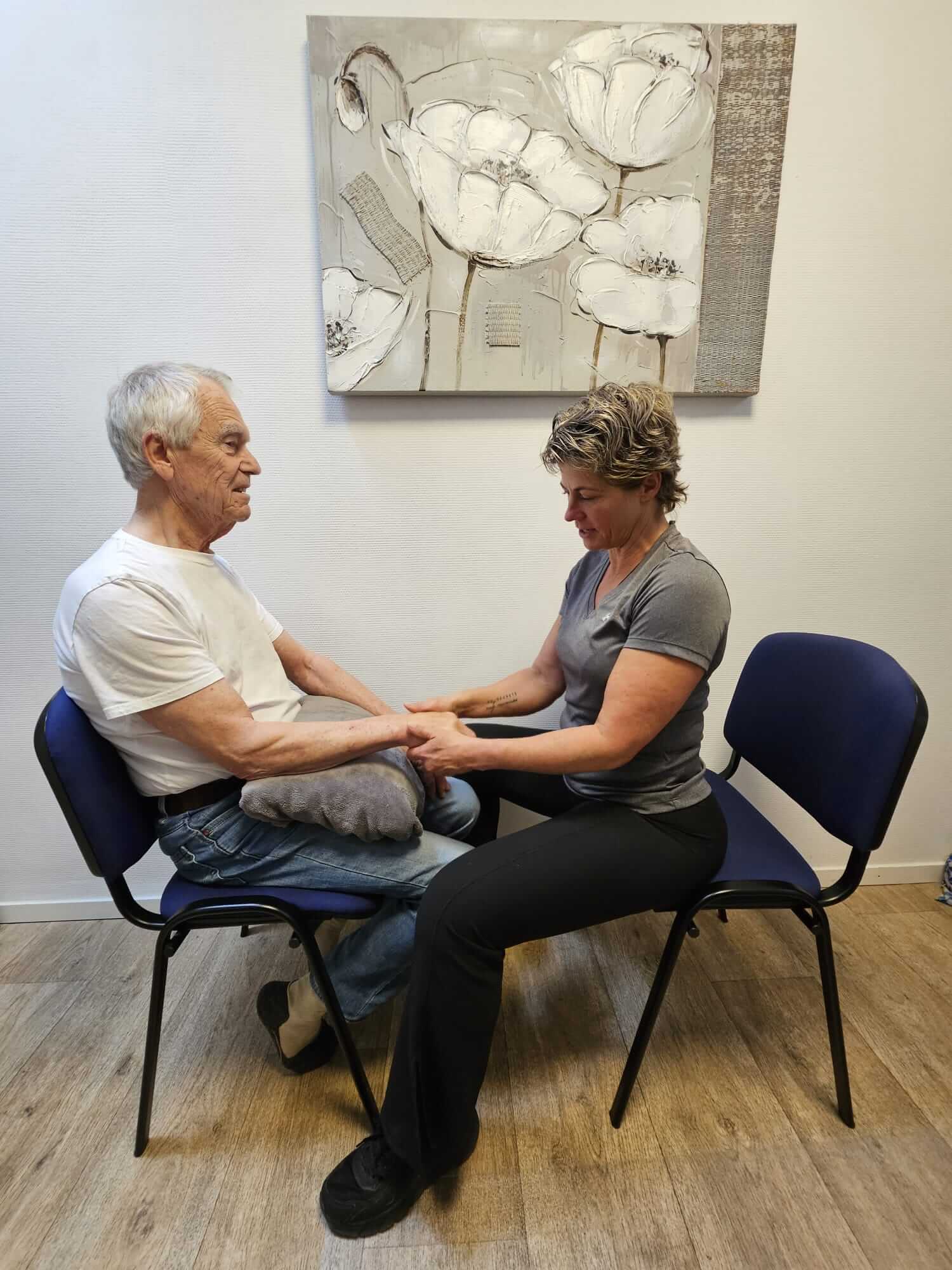 Kathrin geeft een massage aan huis